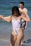 Camila Cabello at the beach