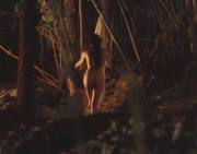 Aubrey Plaza as a naked witch