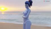 Nude beach day with Widow (Vindictive3D)