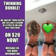 [f]me and my twin sister did a little photo set together;) interested? pm for more info! [selling]
