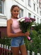 Katya With Flowers 