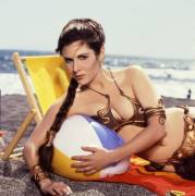 Slave Leia on the beach.