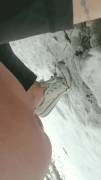 More of melting snow with my pee(f)