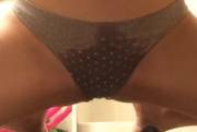 Panty Peeing while toying [f]