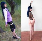 Did you know Hinata Hyuga's sexy side? Her clothes ripped a bit after some ropeplay! ~ [by Kerocchi]