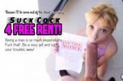 simple sissy economics: be cute = suck cock = free rent