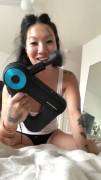 Asa's Massager Pounds Her Pussy Numb While Masturbating