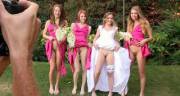 Frisky bridal party