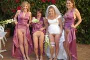 Bride and Bridesmaids flashing snatches