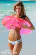 Unusual underboob: Nina Agdal for Sports Illustrated Swimsuit Issue