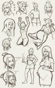 More Azula sketches (MrPotatoParty)