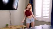 She is not good at ping-pong but...