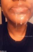 Bathing my Lips with Daddy’s load