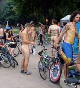 A fine day for a naked bike ride!