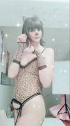 My new leopard lingerie! Do you like it?