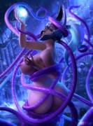 Luna tentacle summoning [Dota 2] (fennochik)