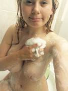 Soapy in the tub