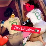 Algerian girl send love and support to Algeria's football team in the African cup...1.2.3 viva l'Algérie!