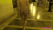 Walking naked in public in Valencia part 2 of 2 [GIF]