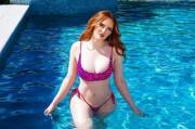 Redhead Fiona in the Pool
