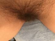 A recent picture of my hairy pussy