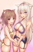 Enjoy some Coconut and Azuri for the launch of the Nekopara anime