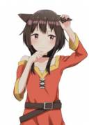 Megumin with cat ears [Konosuba]