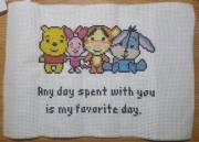 Winnie the pooh cross stitch I just finished 