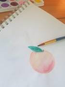 I painted a peach!