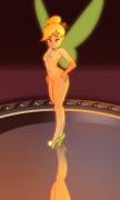Tinker Bell on a mirror