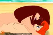 Ariel vs Vanessa at beach (part-4)