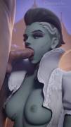 Bride Sombra sucking dick (Dreamrider) [Overwatch]