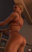 Cassie showcasing her booty (WildyNSFW) [Mortal Kombat]