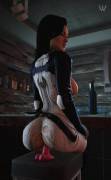 Miranda sitting on a dildo (WildyNSFW) [Mass Effect]