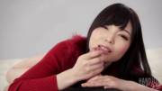 Shino Aoi finishes with her thumb