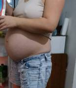 My pregnant wife