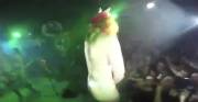 Dancing Naked On Stage At A Concert