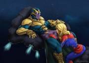 Captain Marvel takes on Thanos in a deleted scene from Endgame (DeeAquifolium) [Avengers/Marvel Comics]