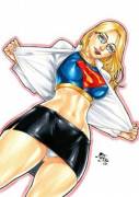 Kara changing into supergirl [Fred benes]