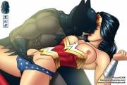 Batman charms Wonder Woman (TheBlackPharaoh) [Justice League/DC Comics]