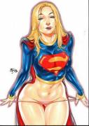 Supergirl goes bottomless (fred benes)