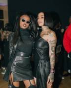 Kehlani and girlfriend looking good in leather