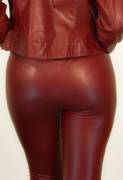Red covered arse