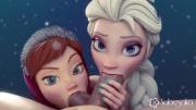 Elsa and Anna's royal service (Nabesaka Renders) [Frozen]