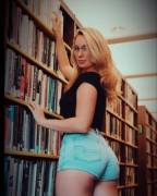 Christina Kelly Brinley: Booty shorts in the library