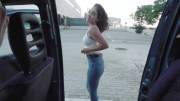 [/r/PornFansVideo]Casting porn with sexy Latina Ginebra Bellucci sex in public.
