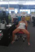 Relaxing in the office store