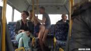 Naughty Girl fucks in public on a bus
