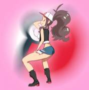 A Moderately sexually provocative Gif of a jailbait trainer "dancing".