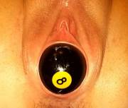 Eight ball in the wet pocket